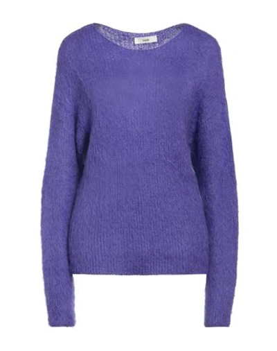 Suoli Woman Sweater Purple Size 6 Wool, Alpaca Wool, Mohair Wool, Polyamide, Viscose