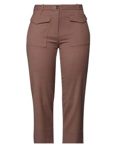 Nine:inthe:morning Nine In The Morning Woman Pants Brown Size 27 Polyester, Wool, Elastane