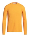 LUCQUES LUCQUES MAN SWEATER ORANGE SIZE 38 WOOL