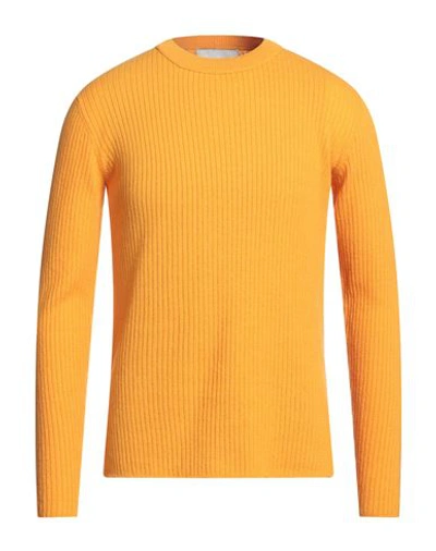 Lucques Man Sweater Orange Size 38 Wool