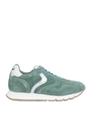 Voile Blanche Woman Sneakers Sage Green Size 10 Goat Skin In Sage Off White