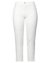 Babylon Woman Pants White Size 10 Polyester, Elastane