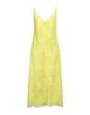Anna Molinari Woman Midi Dress Yellow Size 10 Polyester