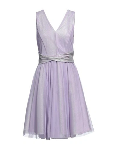 Rinascimento Woman Short Dress Lilac Size M Polyester In Purple