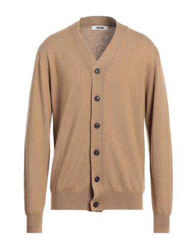 Mauro Grifoni Man Cardigan Camel Size 44 Virgin Wool In Beige