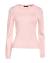 Aragona Woman Sweater Pink Size 8 Merino Wool