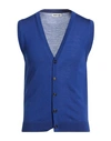 Raw Lab Man Cardigan Bright Blue Size Xl Wool
