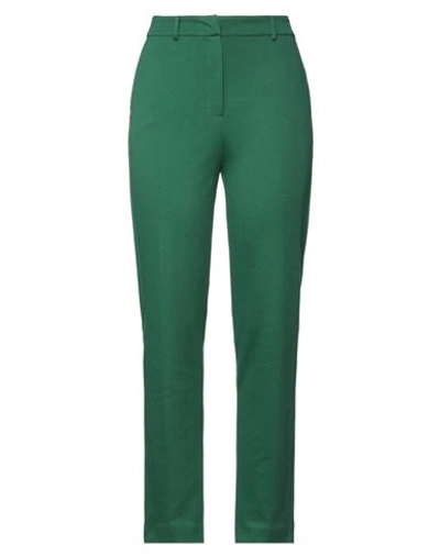 Hanita Woman Pants Green Size 8 Polyester, Elastane