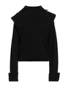 Federica Tosi Woman Sweater Black Size 4 Wool, Polyamide