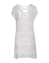 Elisa Cavaletti By Daniela Dallavalle Woman Mini Dress Grey Size 6 Acrylic, Polyamide In Grey