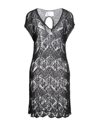 Elisa Cavaletti By Daniela Dallavalle Woman Mini Dress Black Size 8 Acrylic, Polyamide