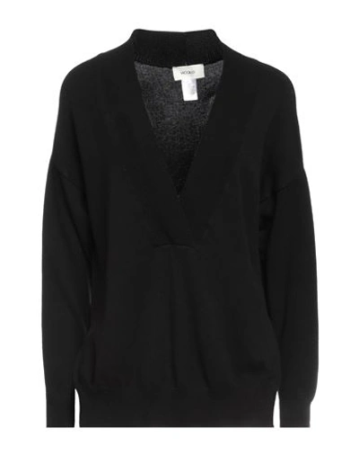 Vicolo Woman Sweater Black Size Onesize Viscose, Polyester In Black