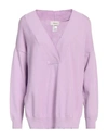 Vicolo Woman Sweater Lilac Size Onesize Viscose, Polyester In Purple