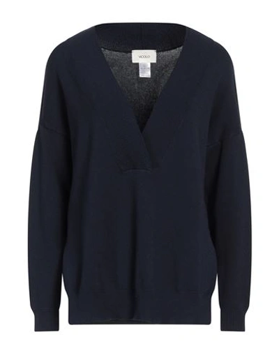 Vicolo Woman Sweater Midnight Blue Size Onesize Viscose, Polyester