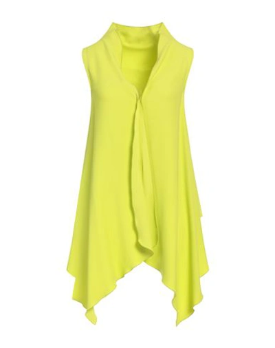 Liviana Conti Woman Top Lime Green Size 6 Viscose, Acetate