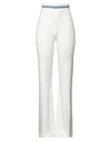 Elisabetta Franchi Woman Pants White Size 6 Viscose, Polyamide In White