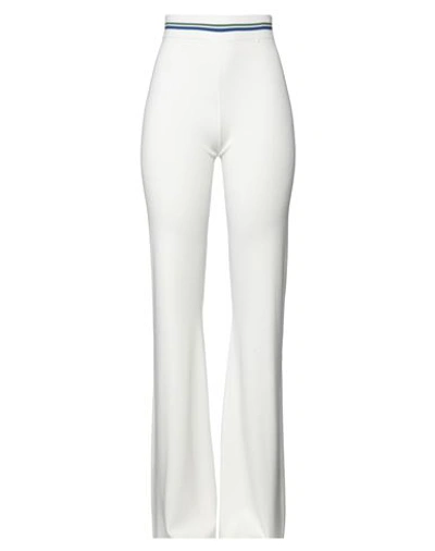 Elisabetta Franchi Woman Pants White Size 10 Viscose, Polyamide