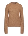 Suoli Woman Sweater Camel Size 8 Acrylic, Alpaca Wool, Wool, Polyamide In Beige