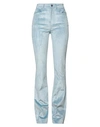 Guess Woman Pants Sky Blue Size 27 Cotton, Viscose, Elastane