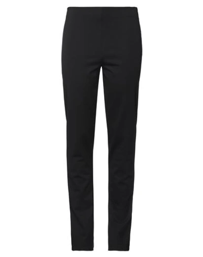 Mariuccia Woman Pants Black Size Xl Rayon, Nylon, Elastane