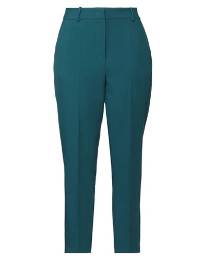 Niū Woman Pants Deep Teal Size L Polyester, Viscose, Elastane In Green