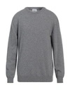 Heritage Man Sweater Grey Size 46 Wool, Cashmere In Grey