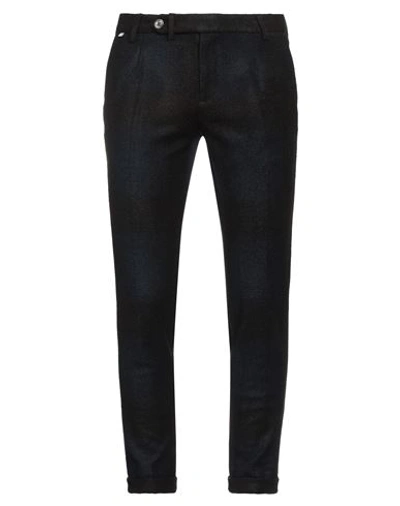 At.p.co At. P.co Man Pants Midnight Blue Size 36 Virgin Wool, Polyester, Elastane In Blue