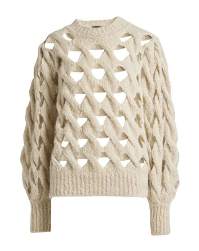 Isabel Marant Woman Sweater Beige Size 2 Mohair Wool, Polyamide