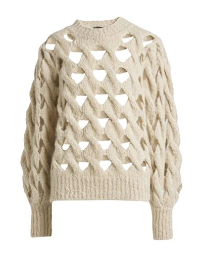 Isabel Marant Woman Sweater Beige Size 2 Mohair Wool, Polyamide In Beige