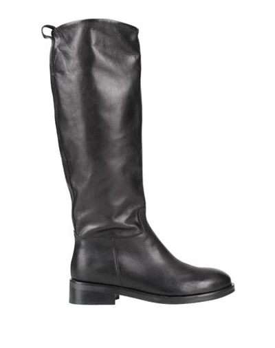 Paola Ferri Woman Knee Boots Black Size 8 Soft Leather