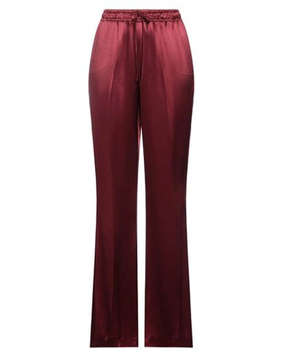 Mauro Grifoni Woman Pants Burgundy Size 10 Viscose In Red