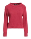 Aragona Woman Sweater Coral Size 8 Wool, Cashmere In Pink