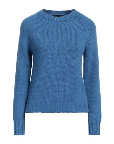 Aragona Woman Sweater Azure Size 8 Cashmere In Blue