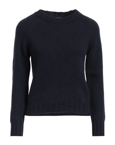 Aragona Woman Sweater Midnight Blue Size 8 Cashmere