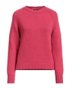 Aragona Woman Sweater Magenta Size 8 Cashmere In Red