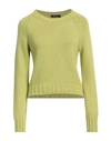 Aragona Woman Sweater Acid Green Size 6 Cashmere