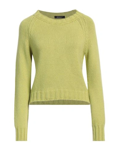 Aragona Woman Sweater Acid Green Size 6 Cashmere In Green