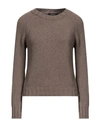 Aragona Woman Sweater Light Brown Size 8 Cashmere In Beige