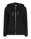 Freddy Woman Sweatshirt Black Size Xs Viscose, Elastane, Polyester In Black
