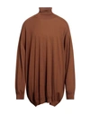 SOCIÉTÉ ANONYME SOCIÉTÉ ANONYME MAN TURTLENECK CAMEL SIZE ONESIZE VIRGIN WOOL