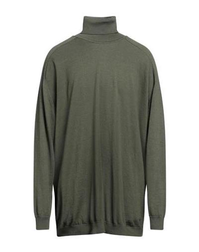 Société Anonyme Man Turtleneck Military Green Size Onesize Virgin Wool In Green