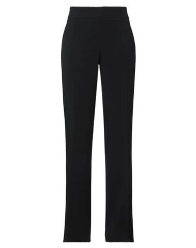 Max Mara Studio Woman Pants Black Size 12 Triacetate, Polyester In Black