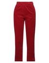 Hod Woman Pants Red Size 29 Cotton, Elastane