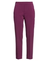Kaos Woman Pants Mauve Size 12 Polyester, Viscose, Elastane In Purple