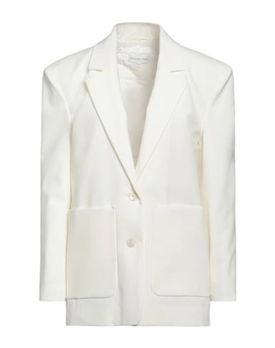 Patrizia Pepe Woman Blazer Ivory Size 6 Polyester, Viscose, Elastane In White