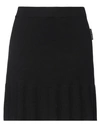 Silvian Heach Woman Mini Skirt Black Size Xxs Viscose, Nylon