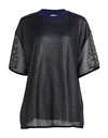 Wolford Woman T-shirt Navy Blue Size L Polyester