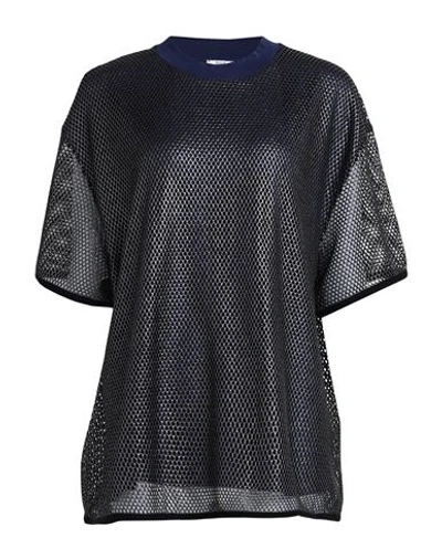 Wolford Woman T-shirt Navy Blue Size L Polyester