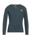 North Sails Man Sweater Slate Blue Size Xl Cotton In Blue