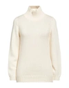 Aragona Woman Turtleneck Ivory Size 6 Cashmere In White